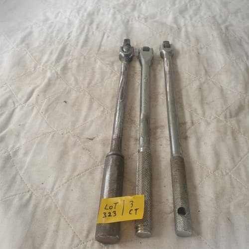 Lot of 3 Drive Flex Head Breaker Bar Extension LOT323 - Thumbnail 4