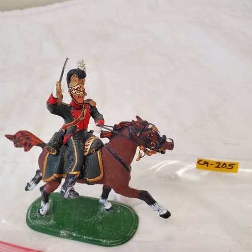 St. Petersburg Hand Painted Metal Toy Soldier Calvery General Chernenkov CM-205 - Thumbnail 2