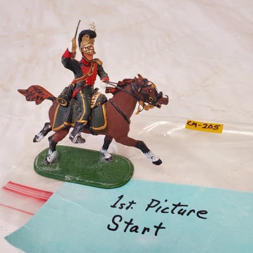 St. Petersburg Hand Painted Metal Toy Soldier Calvery General Chernenkov CM-205 - Image 1