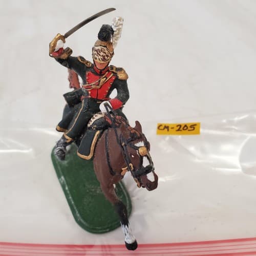 St. Petersburg Hand Painted Metal Toy Soldier Calvery General Chernenkov CM-205 - Thumbnail 3