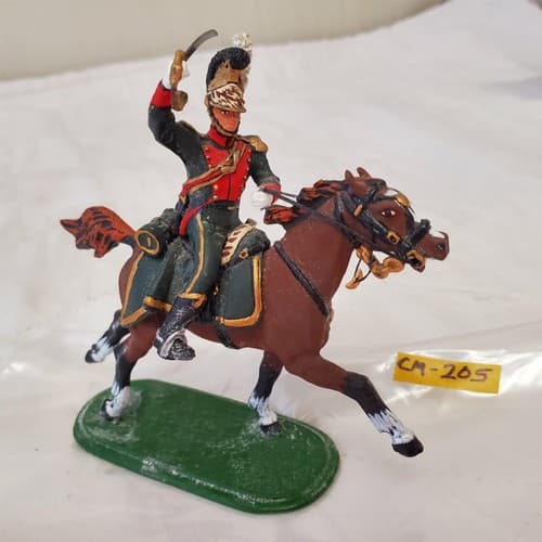 St. Petersburg Hand Painted Metal Toy Soldier Calvery General Chernenkov CM-205 - Thumbnail 7