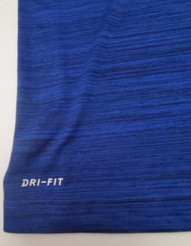 Vintage Used Nike Chicago Cubs Baseball DRI-FIT Blue T-Shirt Size - Thumbnail 3