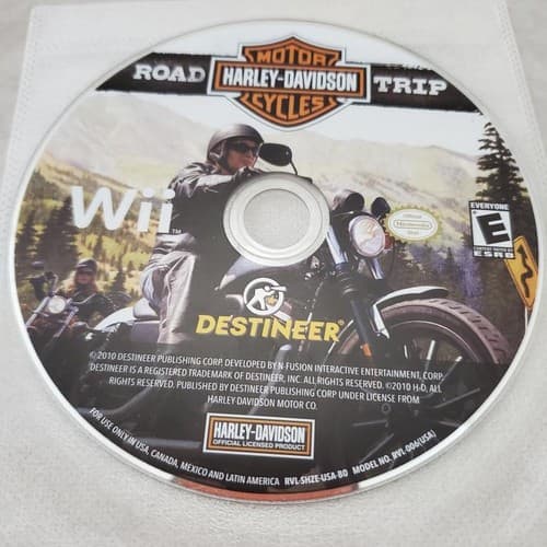 Harley-Davidson Motor Cycles: Road Trip Nintendo Wii Game Disc Only - Image 1