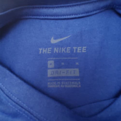 Vintage Used Nike Chicago Cubs Baseball DRI-FIT Blue T-Shirt Size - Thumbnail 7