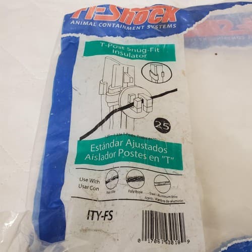 Fi-Shock Standard Snug-Fitting T-Post Insulator & Wood Post Knob Insulator - Thumbnail 2