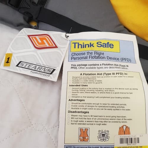 Stearns Watersports Life Jacket Catalog 6601 Type 3 PFD Adult Large/XL 42-50in 1 - Thumbnail 3