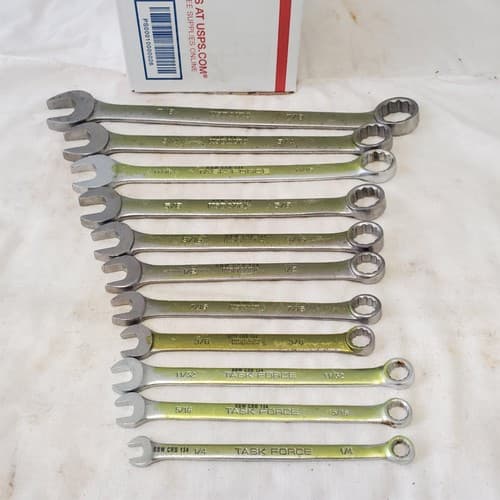 Lot of 11pcs 12 Point SAE Combination Wrench Set - LOT 468 - Thumbnail 3