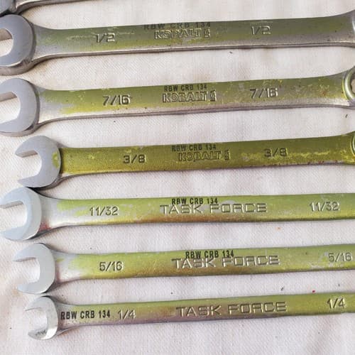Lot of 11pcs 12 Point SAE Combination Wrench Set - LOT 468 - Thumbnail 9