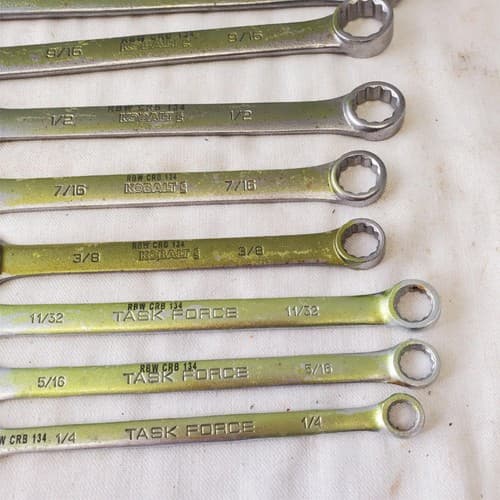 Lot of 11pcs 12 Point SAE Combination Wrench Set - LOT 468 - Thumbnail 11
