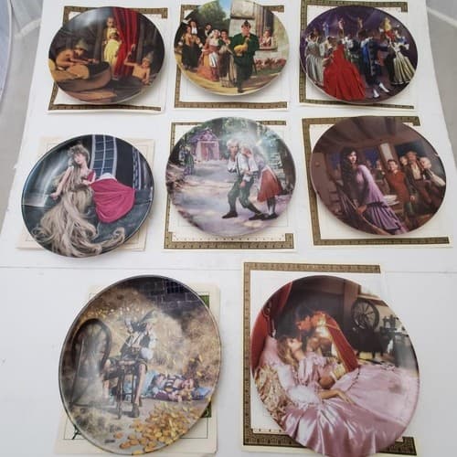 Lot of 8 Bradford Exchange Dornroschen Rumpelstilzche Rapunzel Collector Plate - Image 1