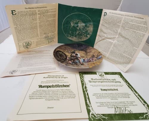 Lot of 8 Bradford Exchange Dornroschen Rumpelstilzche Rapunzel Collector Plate - Thumbnail 4