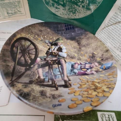 Lot of 8 Bradford Exchange Dornroschen Rumpelstilzche Rapunzel Collector Plate - Thumbnail 5