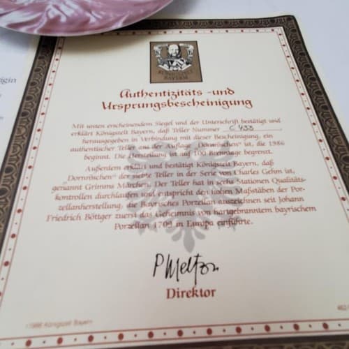 Lot of 8 Bradford Exchange Dornroschen Rumpelstilzche Rapunzel Collector Plate - Thumbnail 12