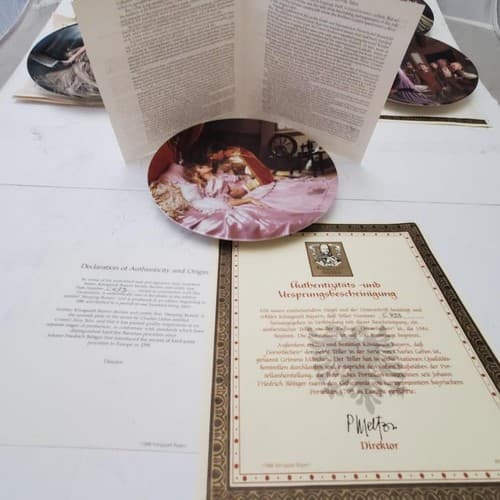 Lot of 8 Bradford Exchange Dornroschen Rumpelstilzche Rapunzel Collector Plate - Thumbnail 11