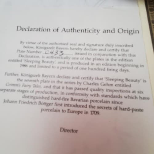 Lot of 8 Bradford Exchange Dornroschen Rumpelstilzche Rapunzel Collector Plate - Thumbnail 13