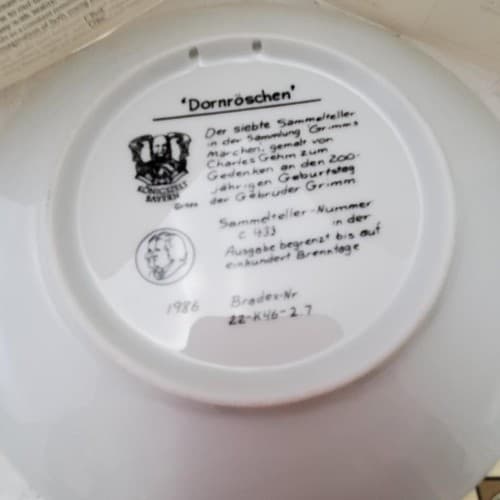 Lot of 8 Bradford Exchange Dornroschen Rumpelstilzche Rapunzel Collector Plate - Thumbnail 15