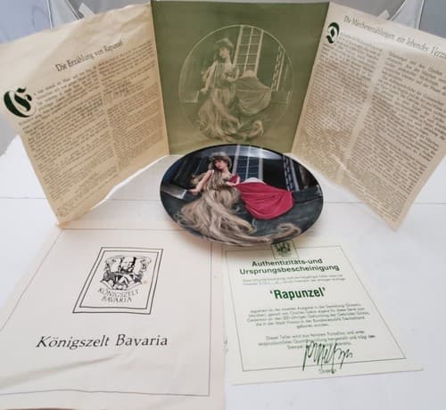 Lot of 8 Bradford Exchange Dornroschen Rumpelstilzche Rapunzel Collector Plate - Thumbnail 16