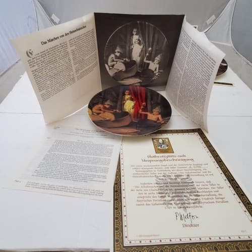 Lot of 8 Bradford Exchange Dornroschen Rumpelstilzche Rapunzel Collector Plate - Thumbnail 20