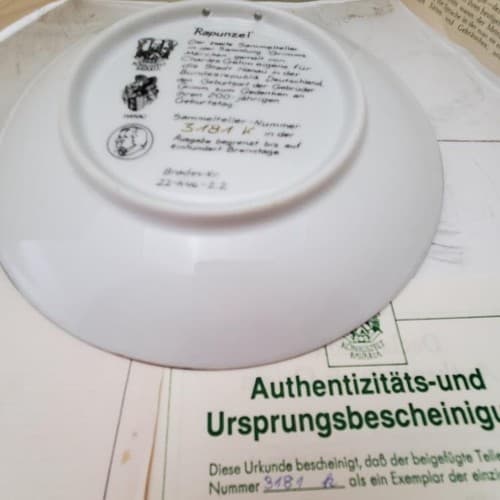 Lot of 8 Bradford Exchange Dornroschen Rumpelstilzche Rapunzel Collector Plate - Thumbnail 19