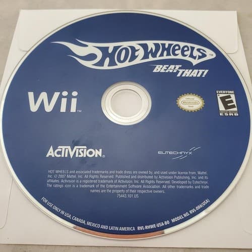 Hot Wheels: Beat That Nintendo Wii Video Game Disc Only - Image 1