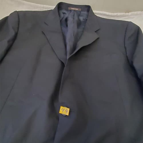 Joseph Abboud Collection Men's Navy Blue Blazer Suit Jacket Sport Coat 44R - Thumbnail 2