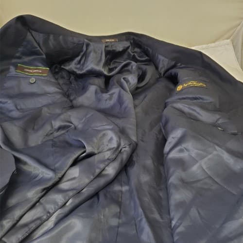 Joseph Abboud Collection Men's Navy Blue Blazer Suit Jacket Sport Coat 44R - Thumbnail 5