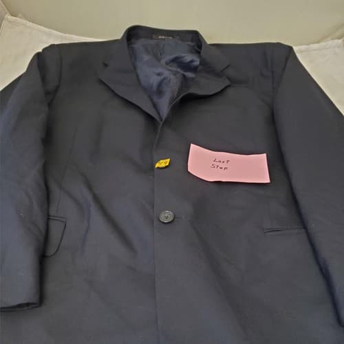 Joseph Abboud Collection Men's Navy Blue Blazer Suit Jacket Sport Coat 44R - Thumbnail 10