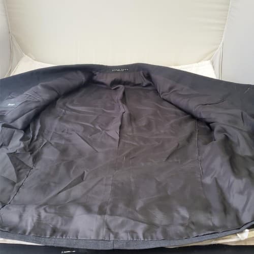 HUGO BOSS Charcoal Black Blazer Suit Jacket Sport Coat Large - Thumbnail 3