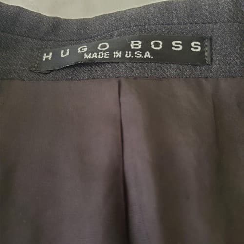 HUGO BOSS Charcoal Black Blazer Suit Jacket Sport Coat Large - Thumbnail 5