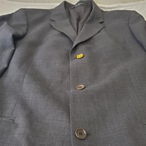 HUGO BOSS Charcoal Black Blazer Suit Jacket Sport Coat Large - Thumbnail 4
