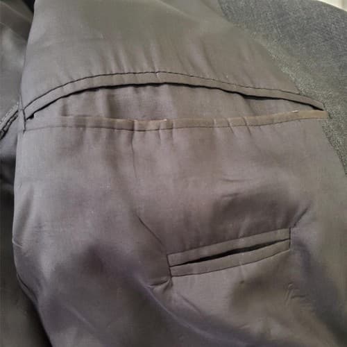 HUGO BOSS Charcoal Black Blazer Suit Jacket Sport Coat Large - Thumbnail 9