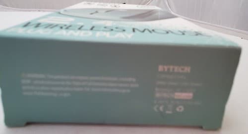 New BYTECH 2.4GHz WIRELESS MOUSE PLUG AND PLAY Light Blue - Thumbnail 5