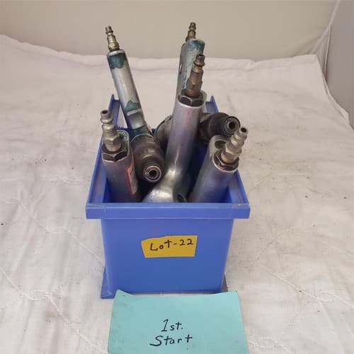 Lot Cleco Pneumatic Pistol Grip 1/4" Air Tool Screwdriver/Nutrunner Tools Lot-22 - Thumbnail 2