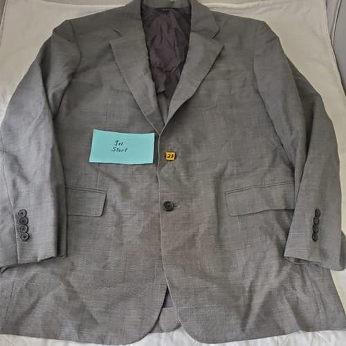 Brooks Brothers Brookschool Wool Grey 2 Button Blazer Suit Jacket Sport Coat - Image 1