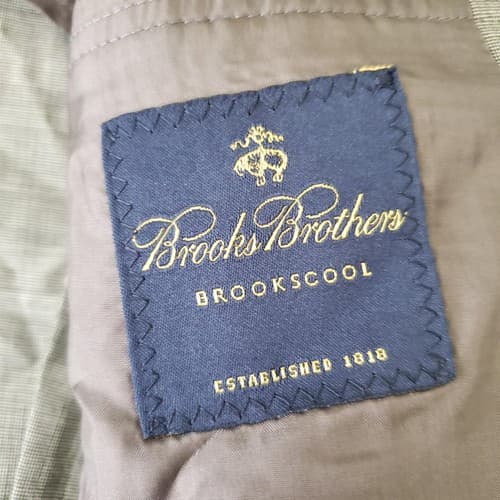 Brooks Brothers Brookschool Wool Grey 2 Button Blazer Suit Jacket Sport Coat - Thumbnail 4