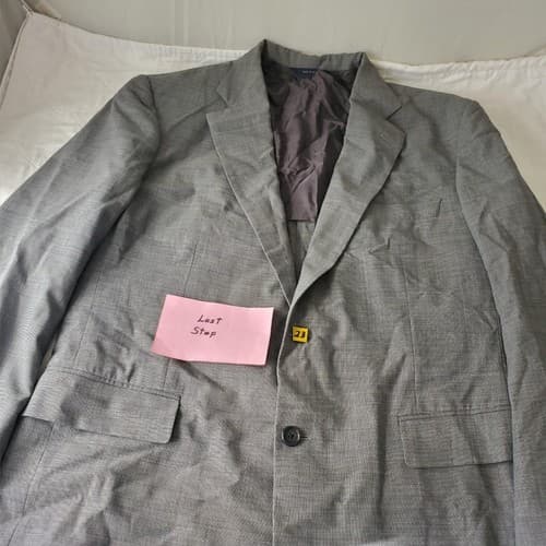 Brooks Brothers Brookschool Wool Grey 2 Button Blazer Suit Jacket Sport Coat - Thumbnail 10