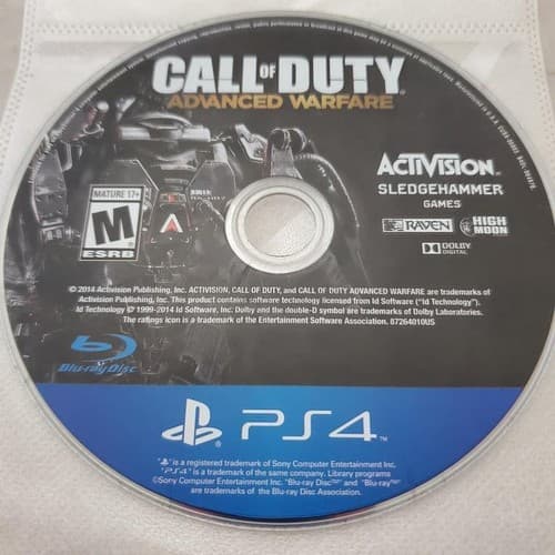 Call of Duty: Advanced Warfare PS4 Sony PlayStation 4Video Game Disc Only - Image 1