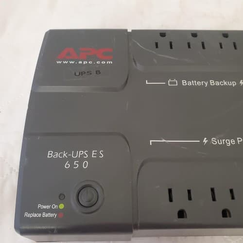 APC Back Up UPS ES 650 120V BE650R Surge Protected #4 (NO BATTERY INCLUDED) - Thumbnail 3