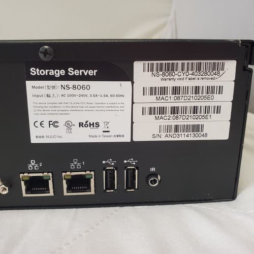 NUUO NVRsolo NS-8060 NVR Recorder - Thumbnail 3