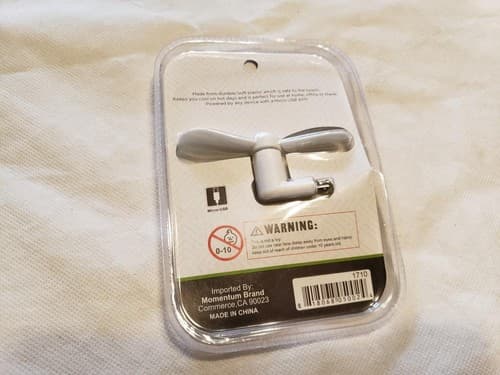 Micro USB Mini Fan, Portable Mobile Phone Cool Fan 60-715324 - Thumbnail 2