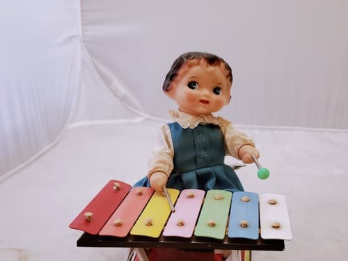 Vintage Xylophone Children's Little Performer Musical Instruments Toy Kids Gift - Thumbnail 2