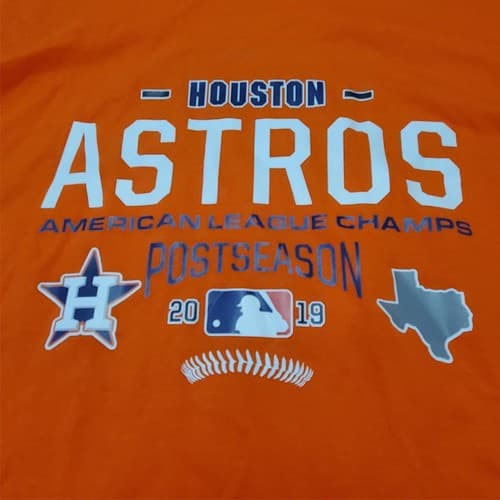 Houston Astros Postseason Champs 2019 Baseball T-Shirt - Thumbnail 2