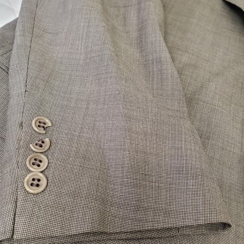 VALENTINO 100% Wool Mens Brown Blazer Suit Jacket Sport Coat 46L - Thumbnail 7