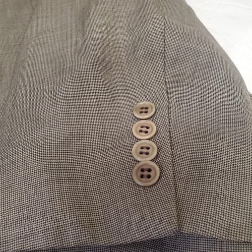 VALENTINO 100% Wool Mens Brown Blazer Suit Jacket Sport Coat 46L - Thumbnail 8