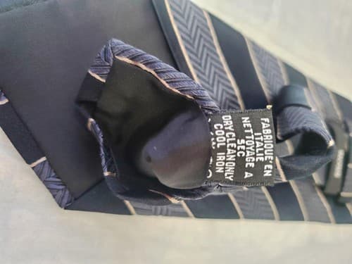 BOSS Hugo Boss 100% Silk Men's Neck Tie Dry Clean Only - Thumbnail 5
