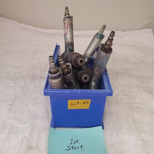 Lot of 5 Cleco Pneumatic 1/4" Screwdriver/Nutrunner Pistol Grip Air Tools Lot-24 - Thumbnail 2