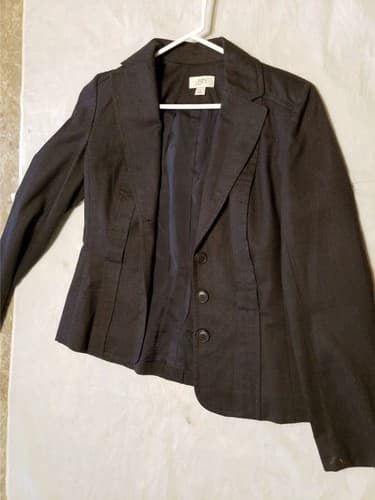 Ann Taylor Loft Womens Wool Brown 3 Button Long Sleeve Size 4 Coat Blazer Jacket - Image 1