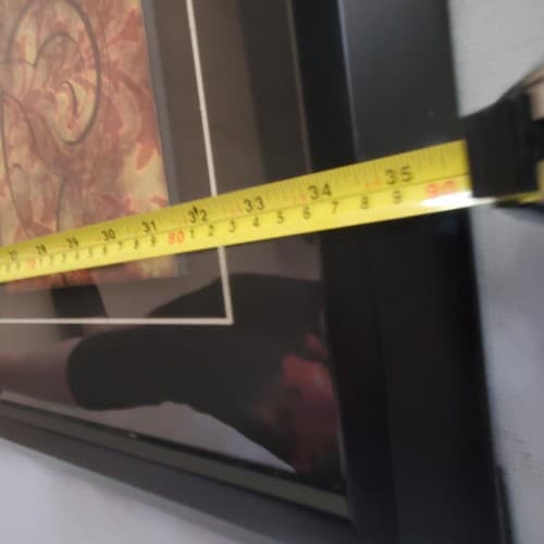 Arabesque Patchwork II Framed Glass Artowrk Wall Art 36 x 36 in - Thumbnail 4