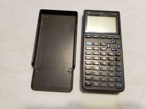 Texas Instruments TI-82 Graphing Calculator w/Cover & Owner Manual Working - Image 1