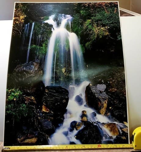 John Wagner Collection IMPACT Photo Print 1978 Waterfall and Mountain Lion - Image 1